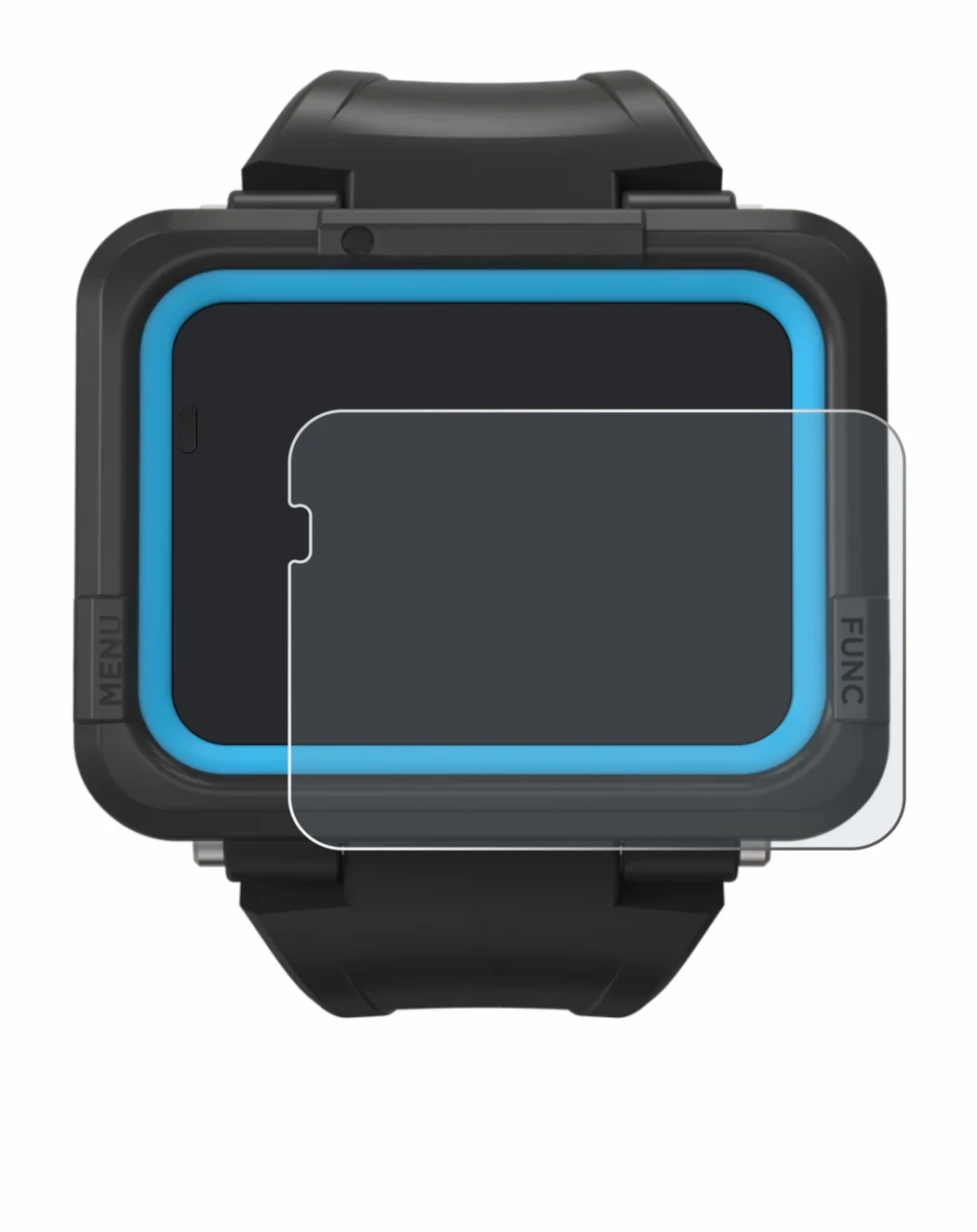 Image of the device Shearwater PEREGRINE dive computer with a wide variety of screen protectors.