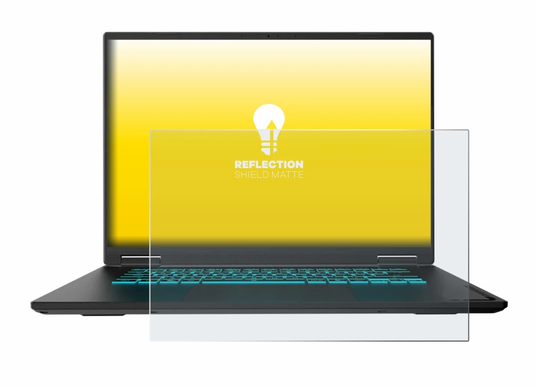 Image of the device Gigabyte Gaming A16 GA63H with a wide variety of screen protectors.