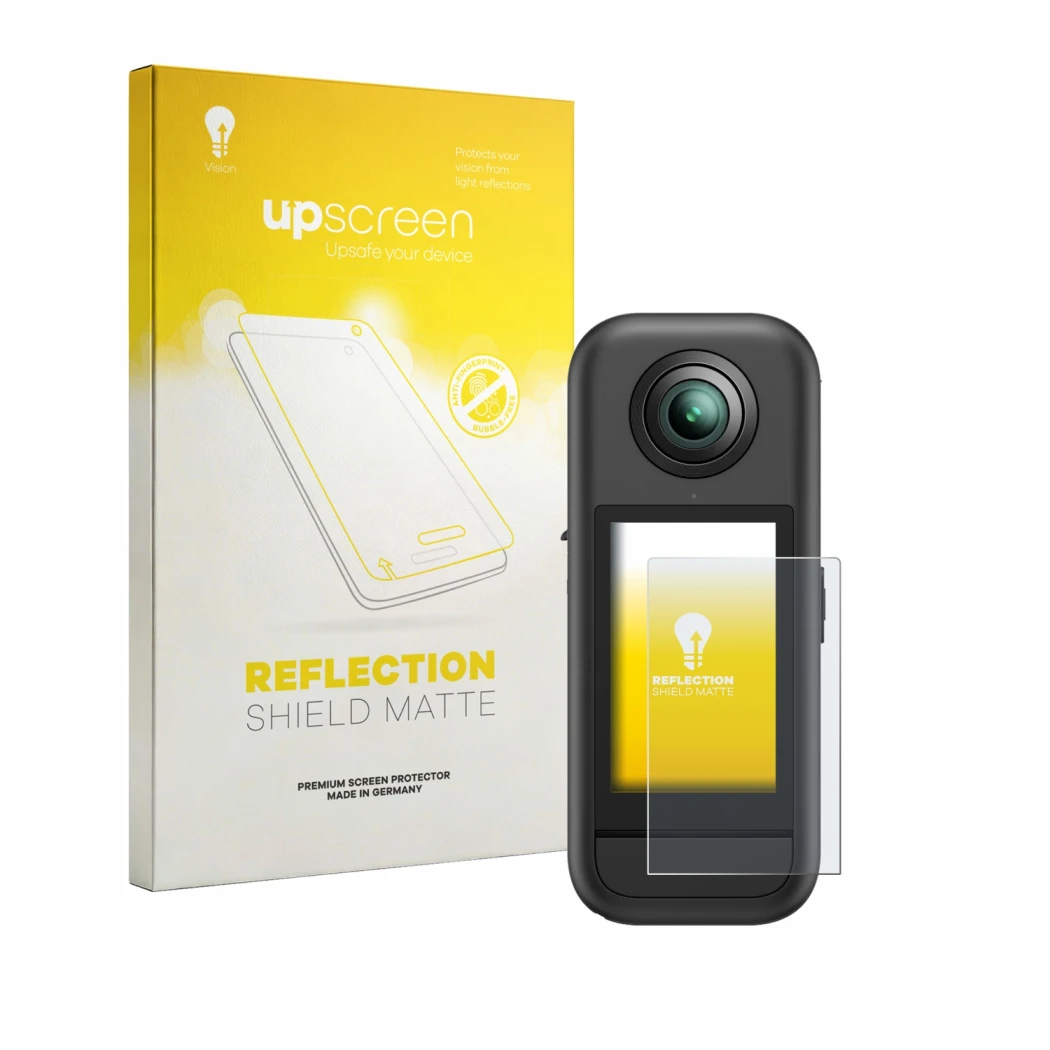 Front side of a product packaging with the brand logo upscreen. Next to it is the device Akaso 360 shown with the correspondin