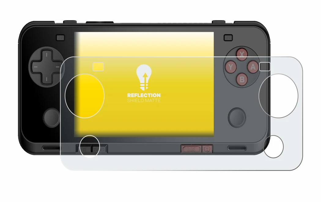 Image of the device Ayaneo Pocket ACE with a wide variety of screen protectors.
