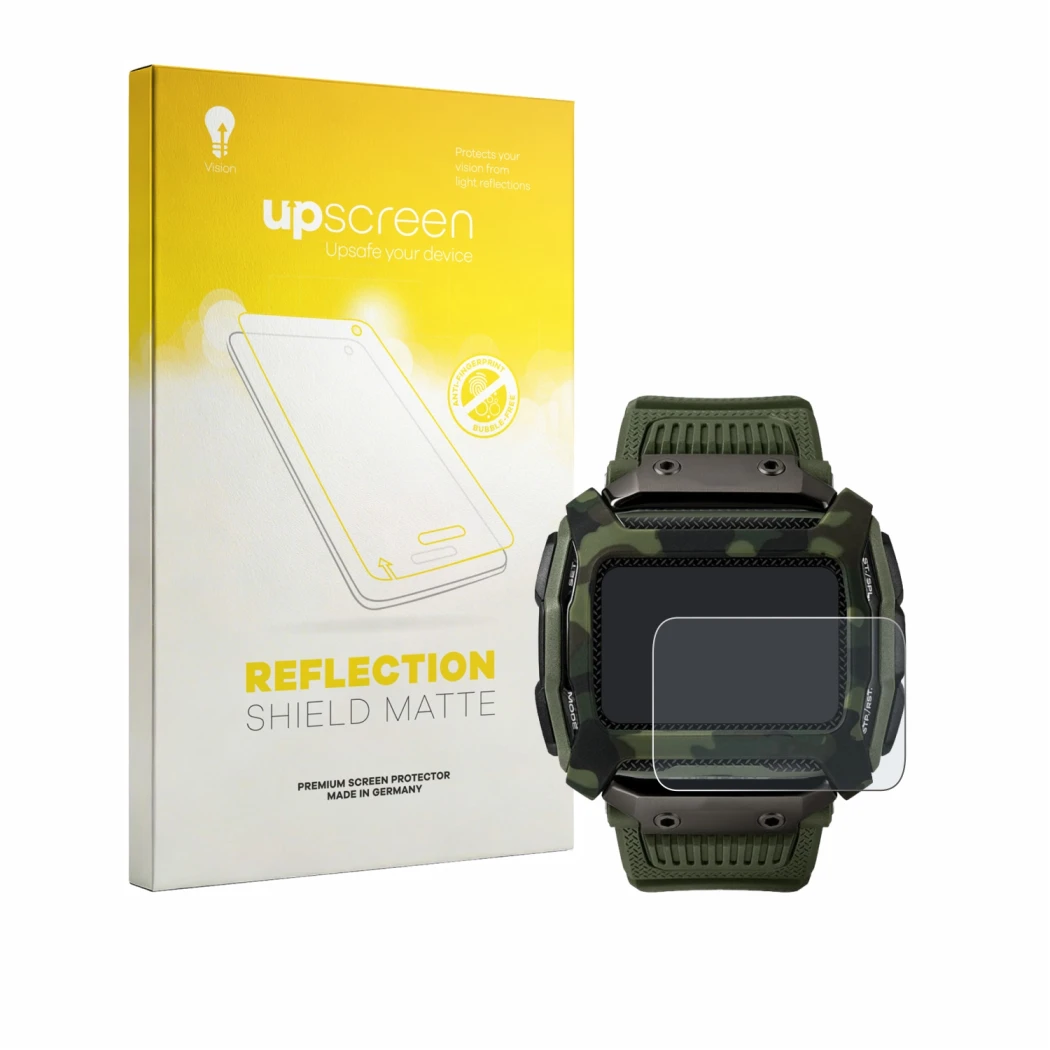 Front side of a product packaging with the brand logo upscreen. Next to it is the device Timex Command Shock shown with the co