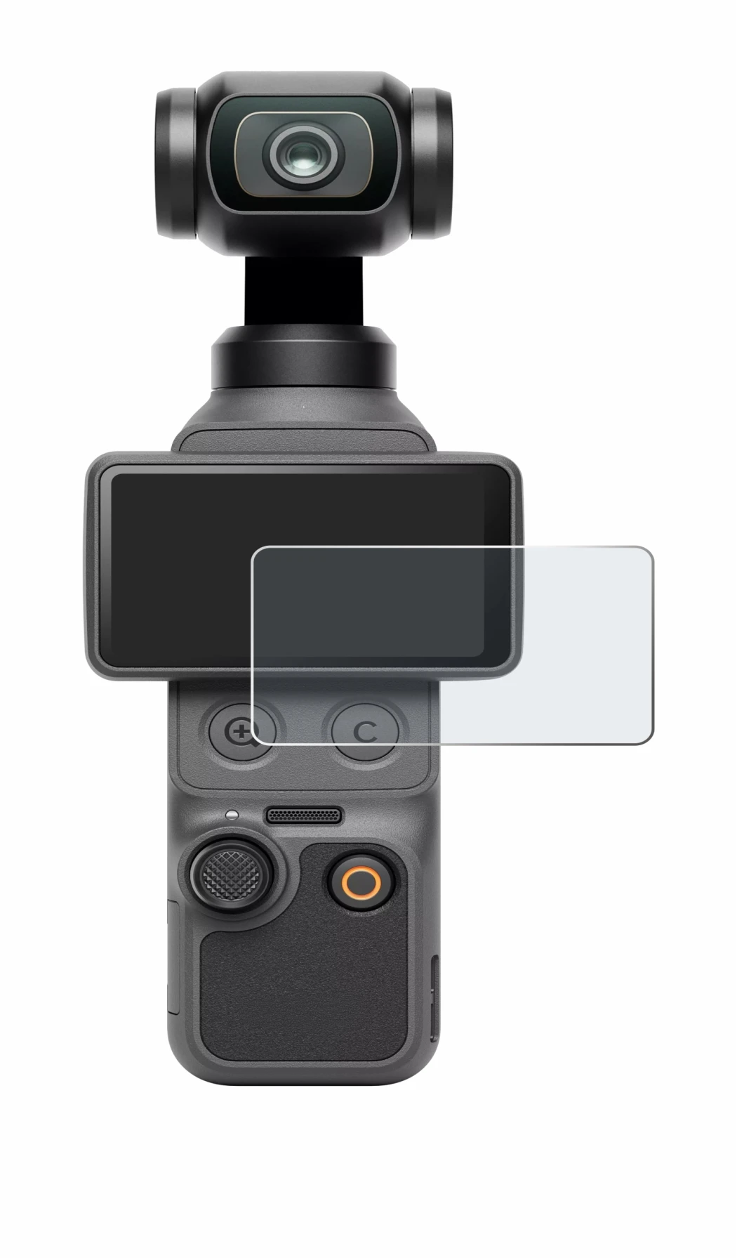 Image of the device DJI Osmo Pocket 4 with a wide variety of screen protectors.