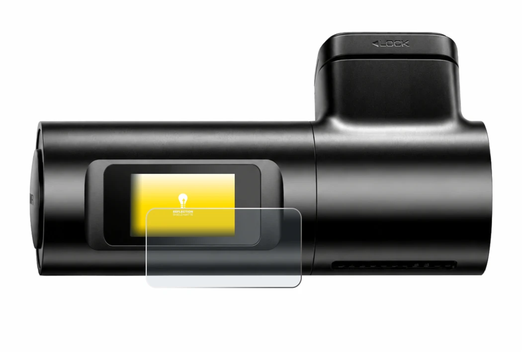 Image of the device Azdome M330 Max with a wide variety of screen protectors.