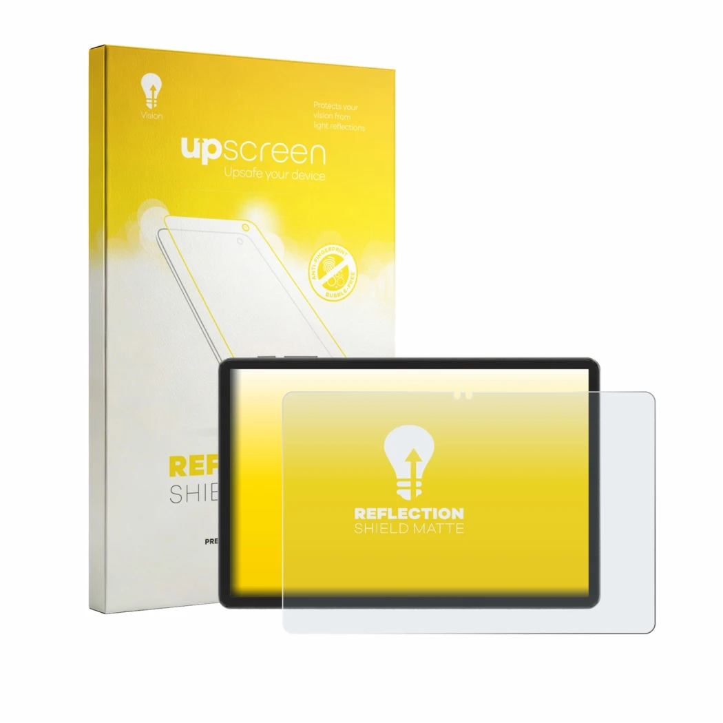 Front side of a product packaging with the brand logo upscreen. Next to it is the device Blackview Tabwee T50 shown with the c