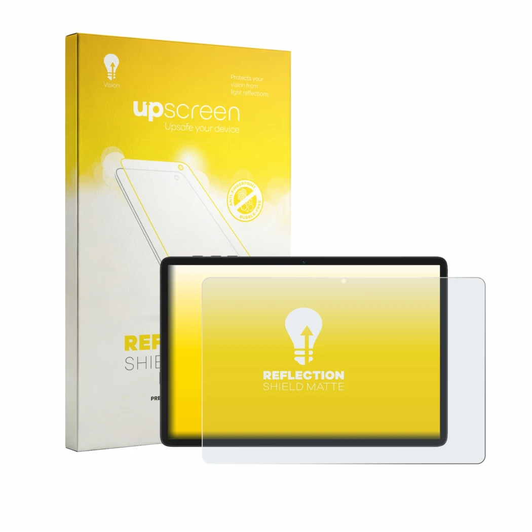 Front side of a product packaging with the brand logo upscreen. Next to it is the device VekfulPC T20 10.1