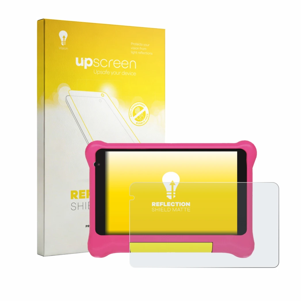 Front side of a product packaging with the brand logo upscreen. Next to it is the device Laptok LPK707PK 7