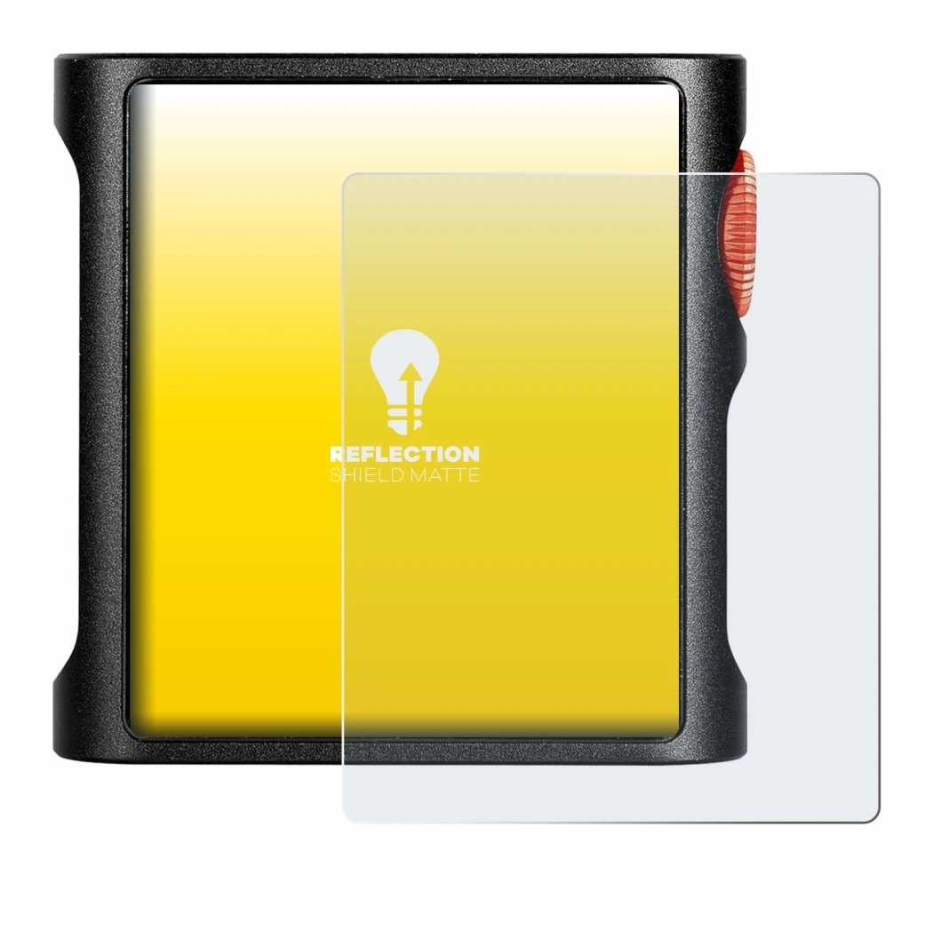 Image of the device Shanling M0 Pura with a wide variety of screen protectors.