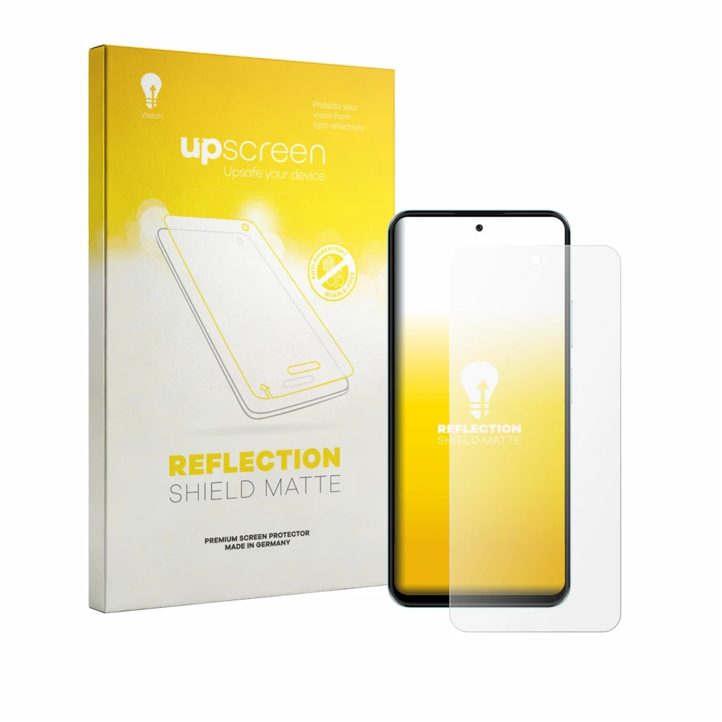 Front side of a product packaging with the brand logo upscreen. Next to it is the device HMD Luma shown with the corresponding