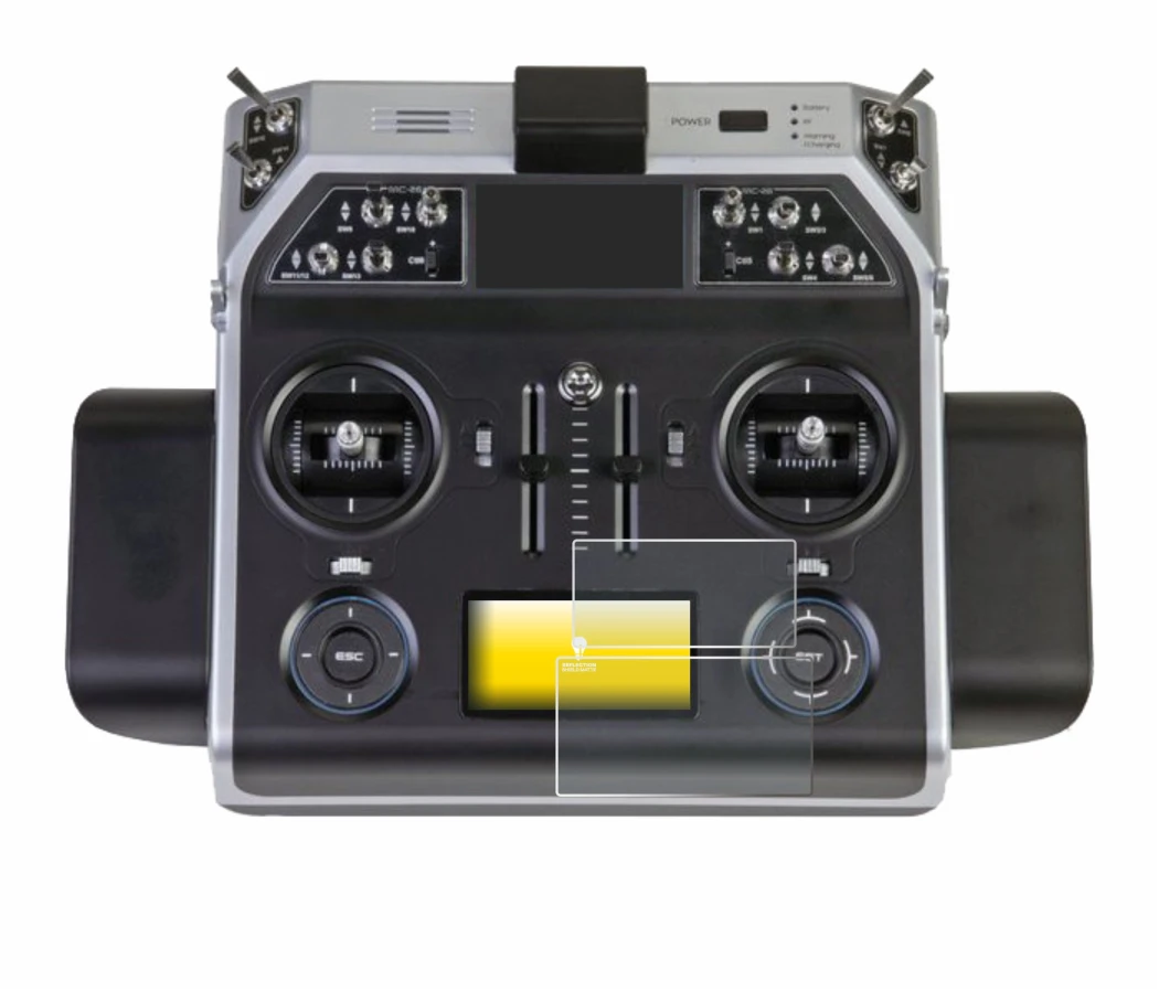 Image of the device Graupner MC-26 HOTT with a wide variety of screen protectors.