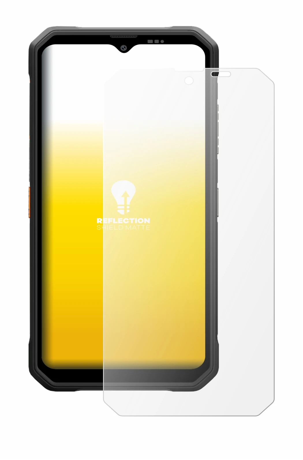 Image of the device Blackview Fort 2 with a wide variety of screen protectors.