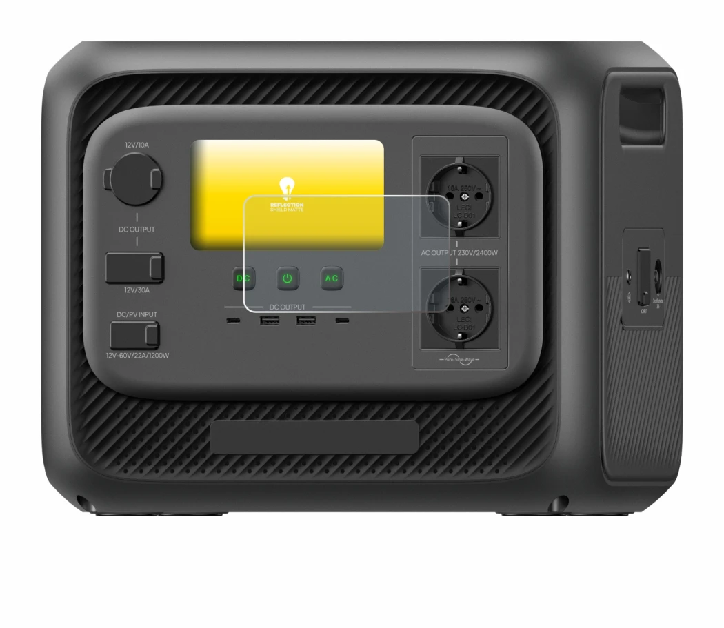 Image of the device Bluetti Elite 300 with a wide variety of screen protectors.