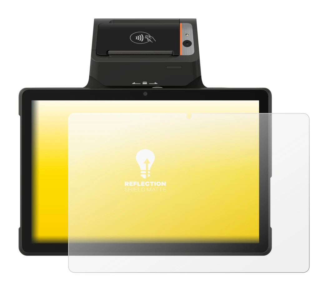 Image of the device Sunmi P3 Mix 58mm with a wide variety of screen protectors.