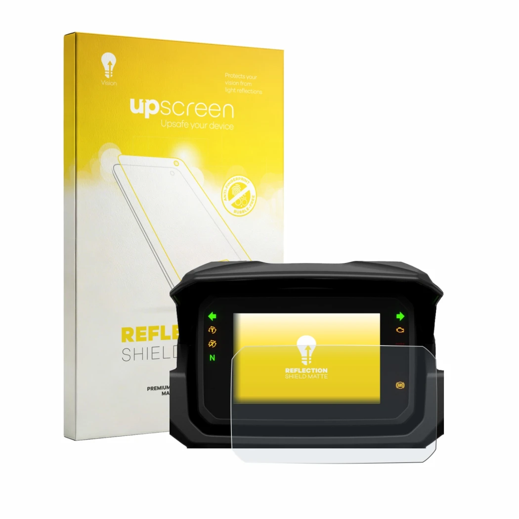 Front side of a product packaging with the brand logo upscreen. Next to it is the device Honda NC750X 2025-2026 5
