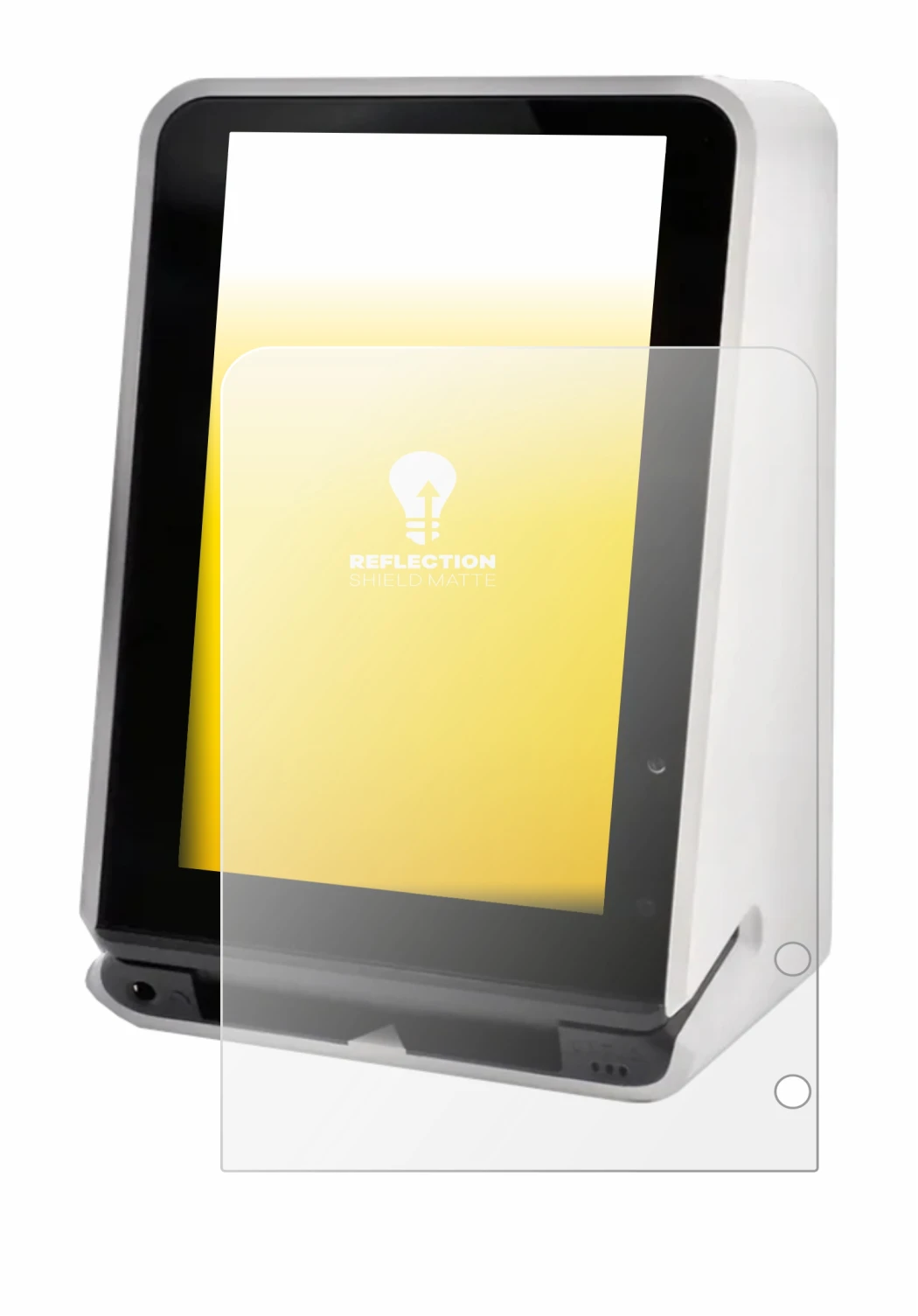 Image of the device SENVEND UX700 with a wide variety of screen protectors.