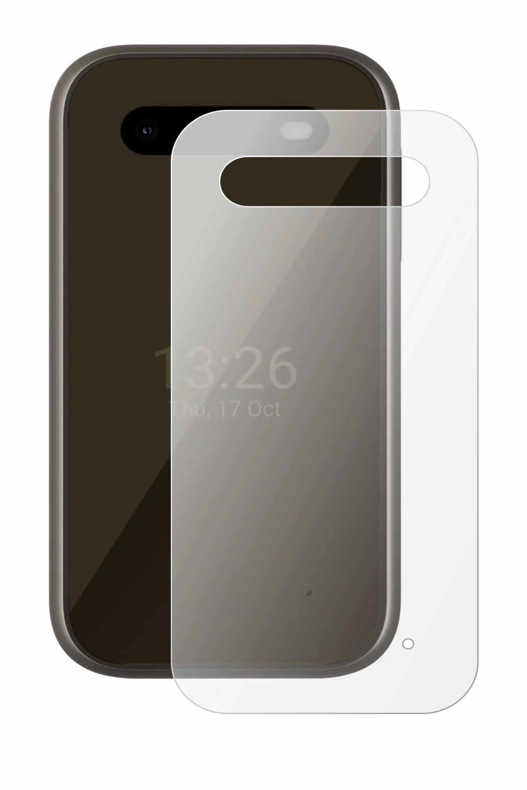 Image of the device HMD 2660 Flip 4G (Back) with a wide variety of screen protectors.