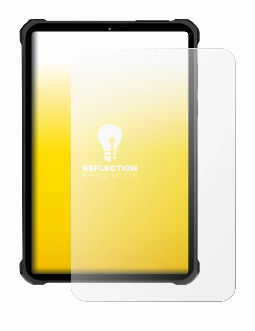 Image of the device Oukitel RT11 with a wide variety of screen protectors.