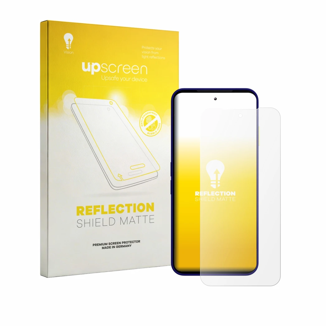 Front side of a product packaging with the brand logo upscreen. Next to it is the device Fairphone 6 Plus shown with the corre