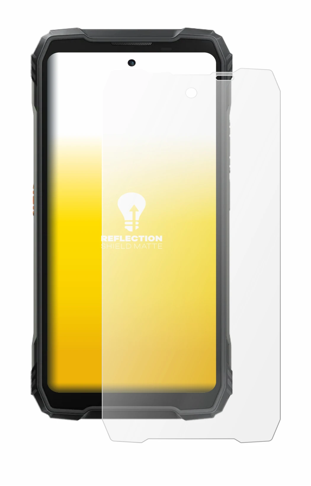 Image of the device Blackview Xplore X1 with a wide variety of screen protectors.