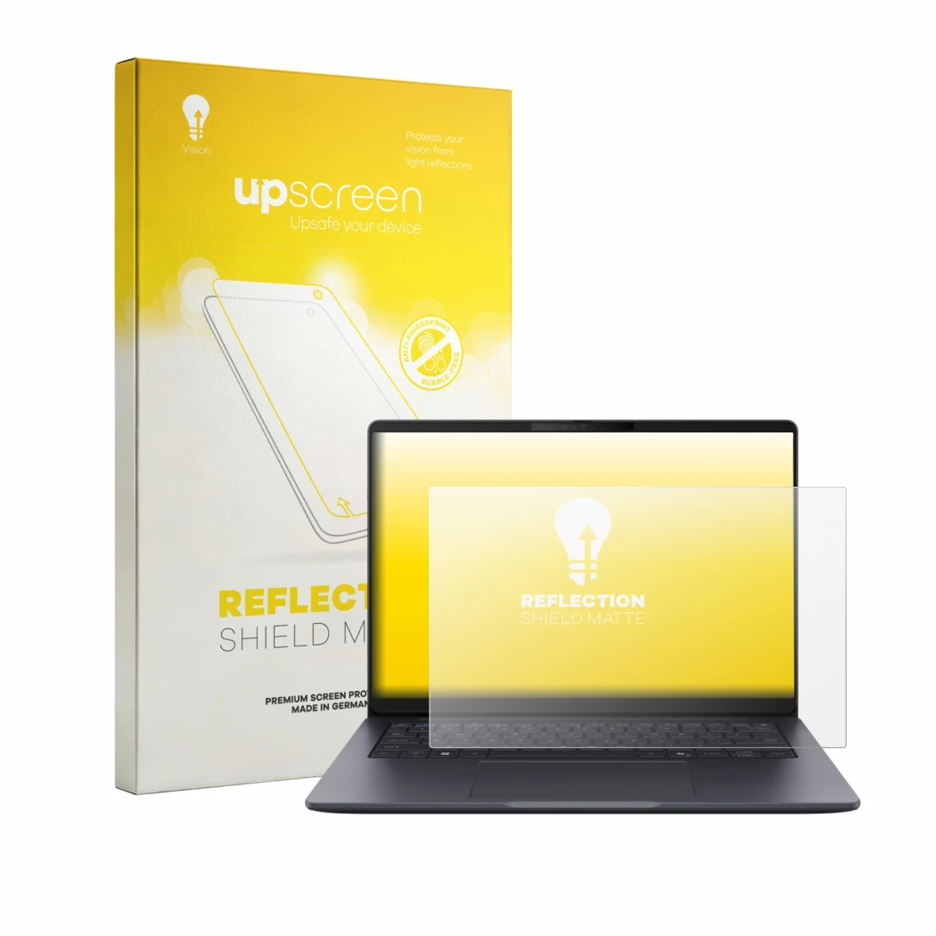Front side of a product packaging with the brand logo upscreen. Next to it is the device ASUS ExpertBook B3 Gen 2 B3405 shown
