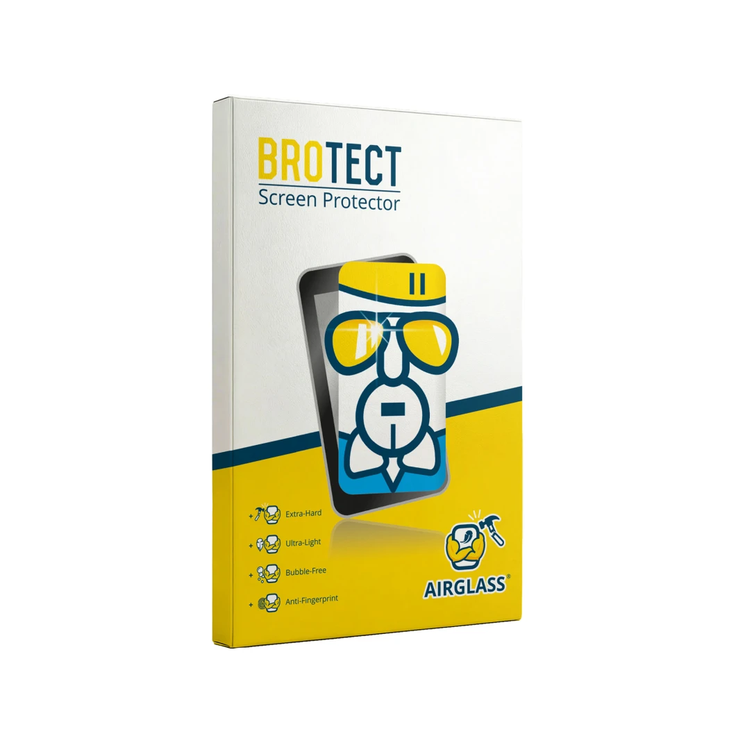Front side of a product packaging with the brand logo BROTECT