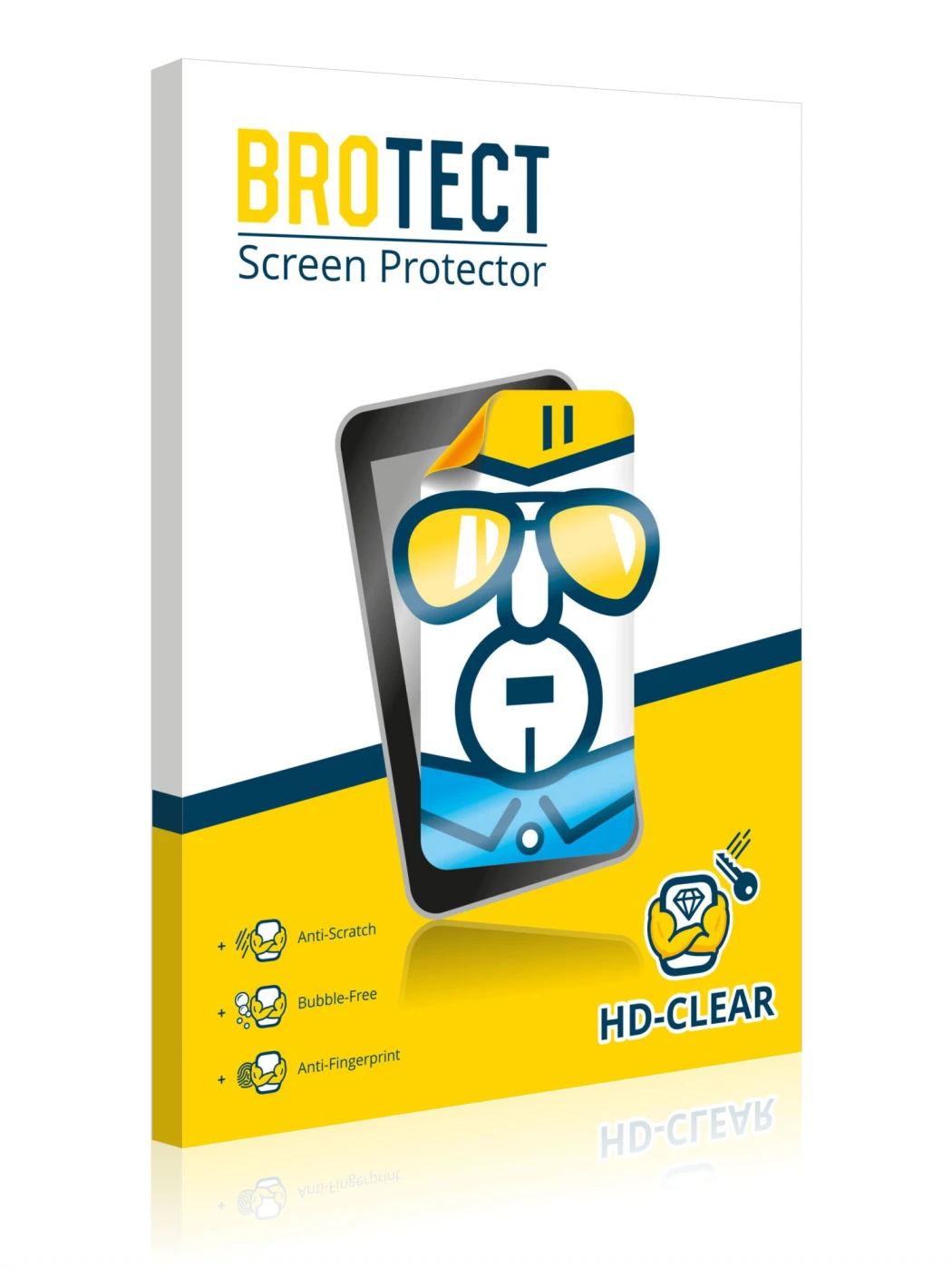 Front side of a product packaging with the brand logo BROTECT