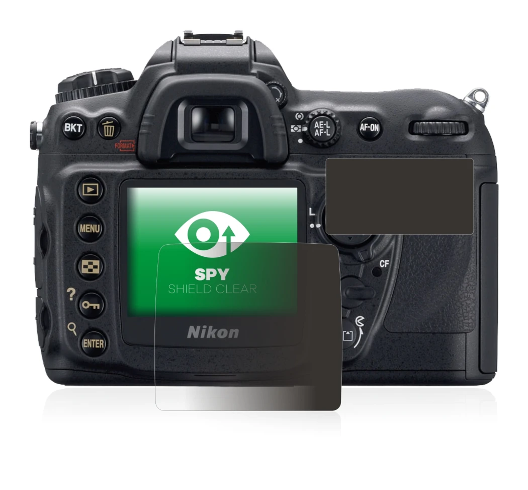 Image of the device Nikon D200 with a wide variety of screen protectors.