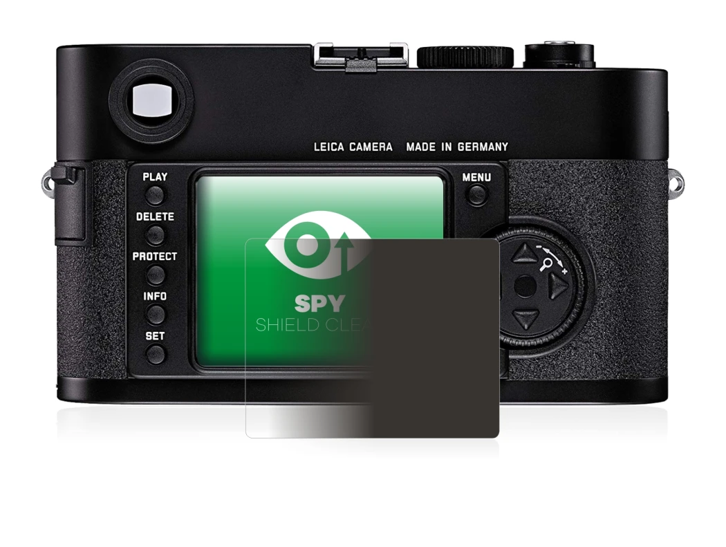 Image of the device Leica M8 with a wide variety of screen protectors.