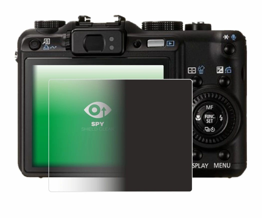 Image of the device Canon PowerShot G9 with a wide variety of screen protectors.