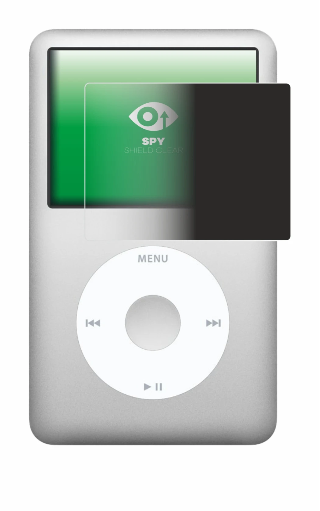 Image of the device Apple iPod classic 160 GB (7th Gen.) with a wide variety of screen protectors.