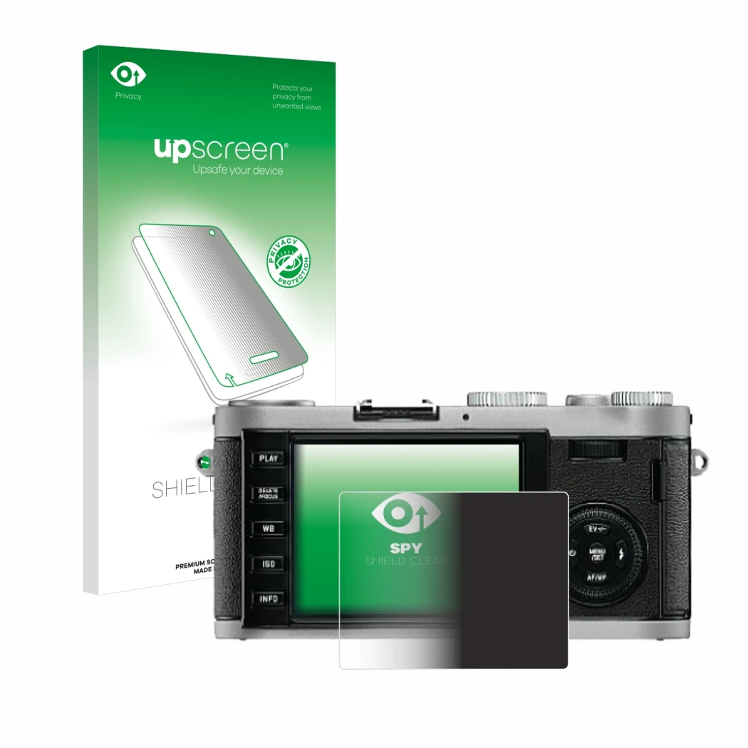 Front side of a product packaging with the brand logo upscreen. Next to it is the device Leica X1 shown with the corresponding