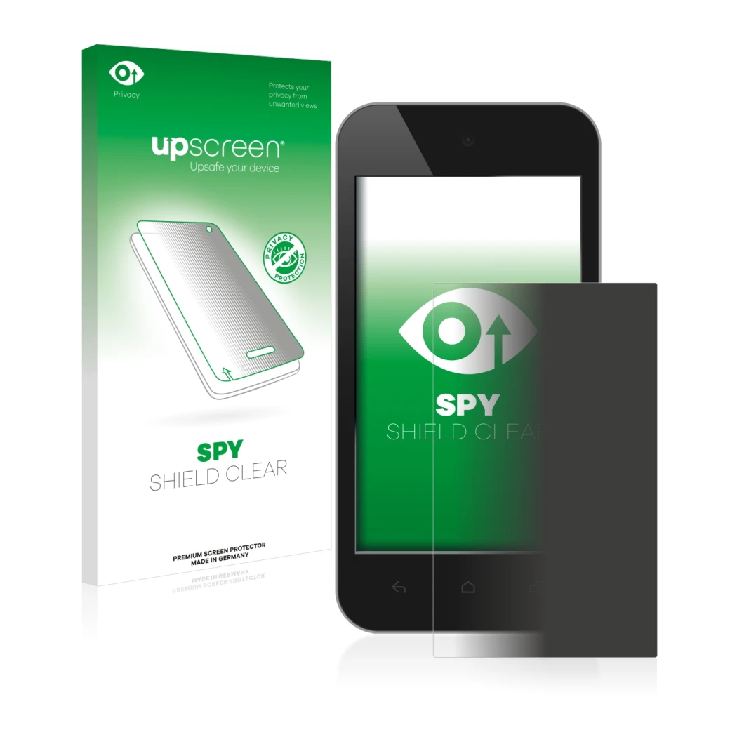 Front side of a product packaging with the brand logo upscreen. Next to it is the device shown with the corresponding screen p