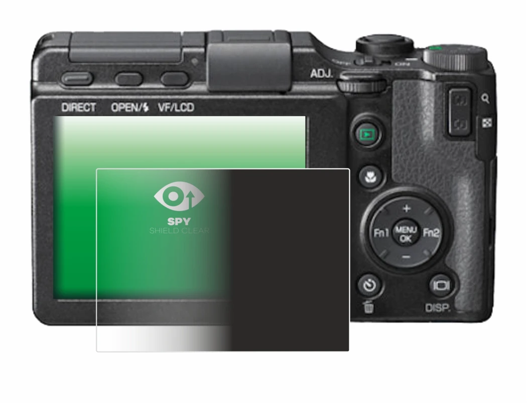 Image of the device Ricoh GXR with a wide variety of screen protectors.