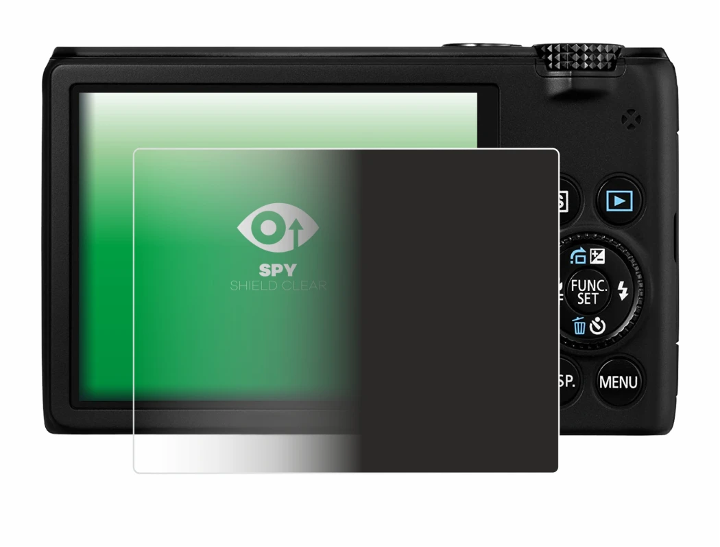 Image of the device Canon PowerShot S95 with a wide variety of screen protectors.