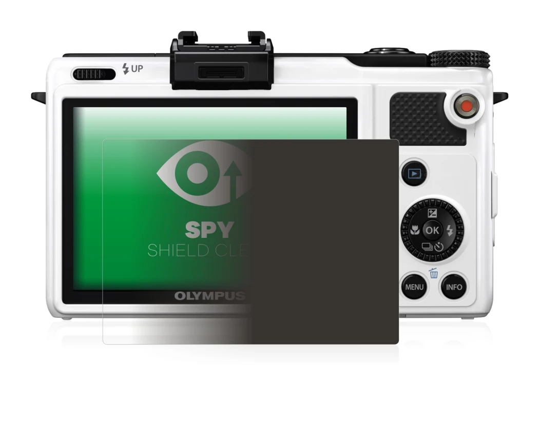 Image of the device Olympus XZ-1 with a wide variety of screen protectors.