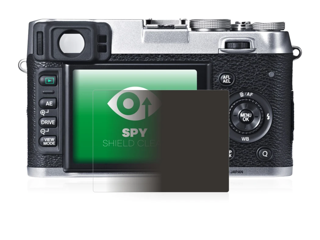 Image of the device Fujifilm X100S with a wide variety of screen protectors.