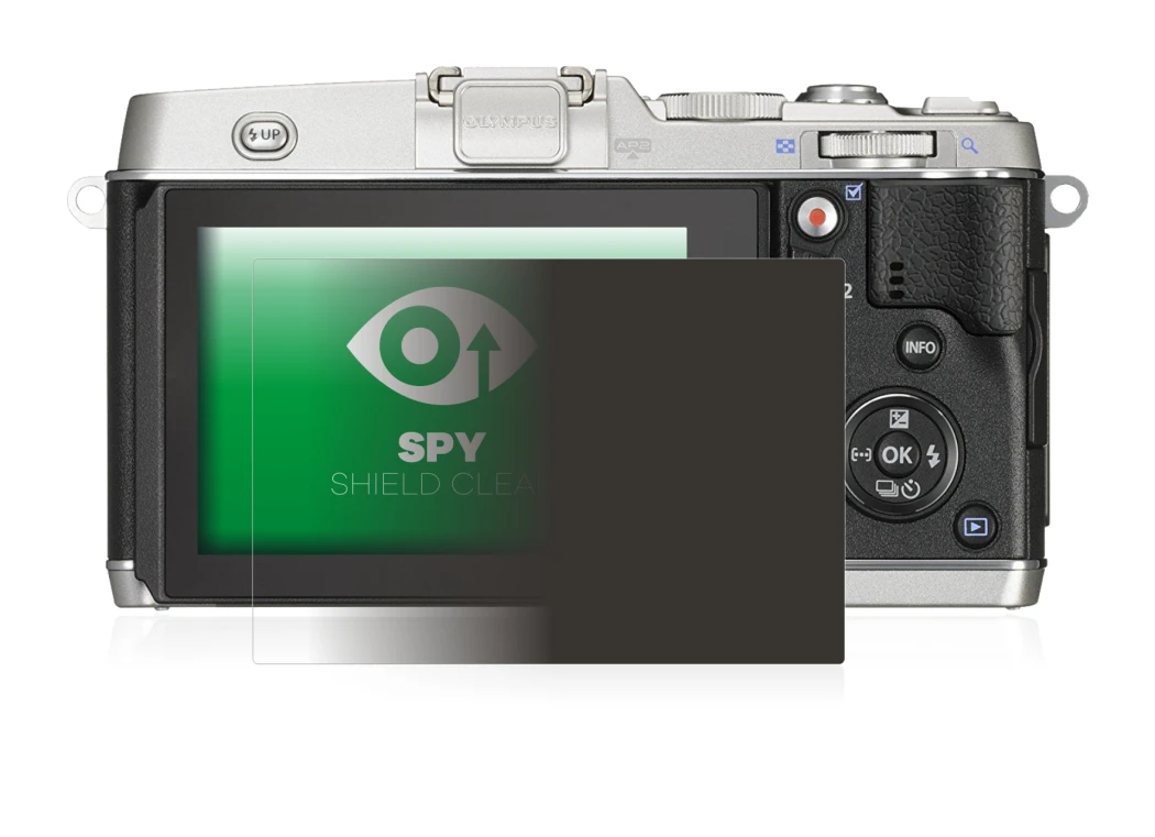 Image of the device Olympus PEN E-P5 with a wide variety of screen protectors.