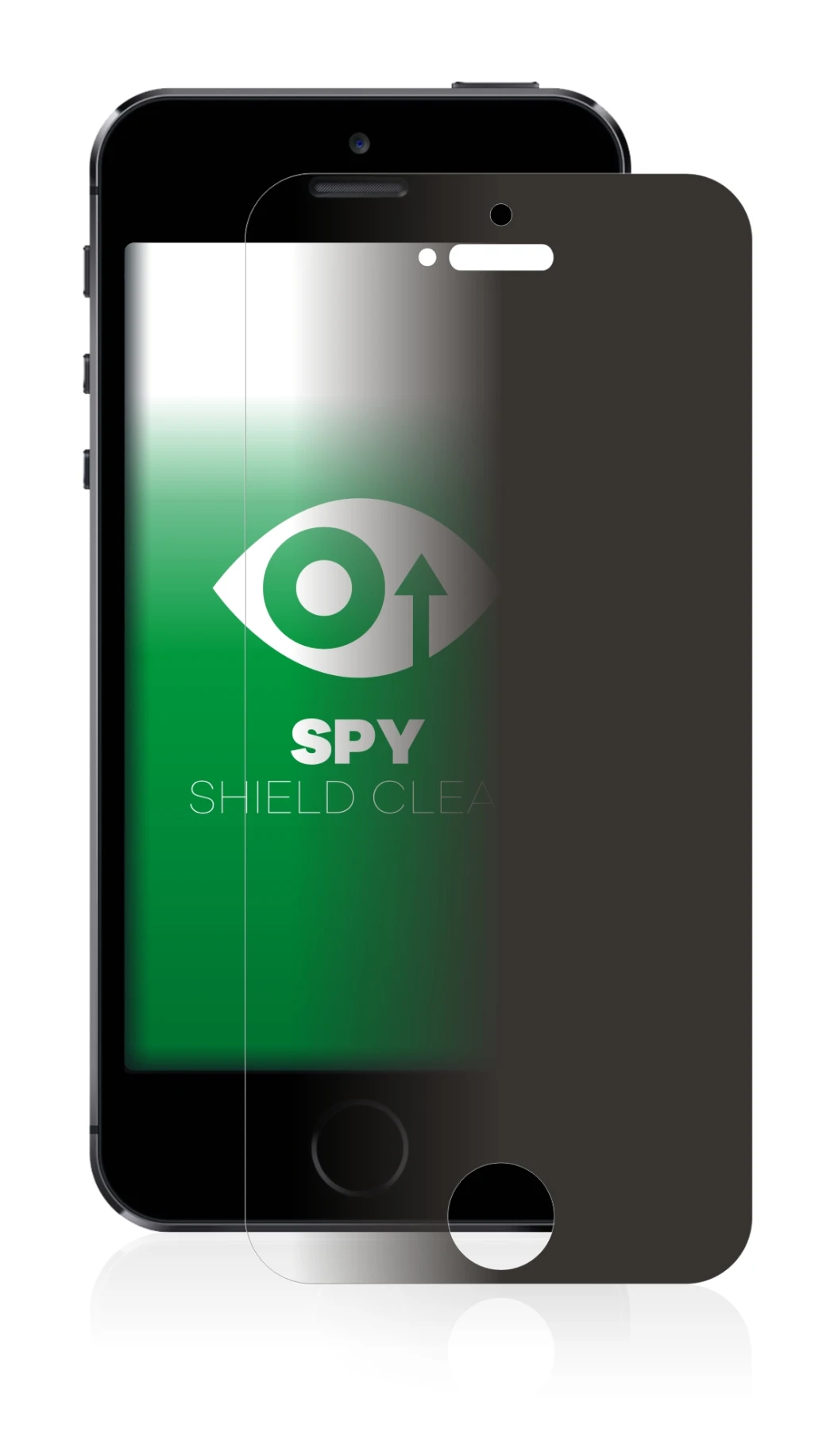 Image of the device Apple iPhone 5S with a wide variety of screen protectors.