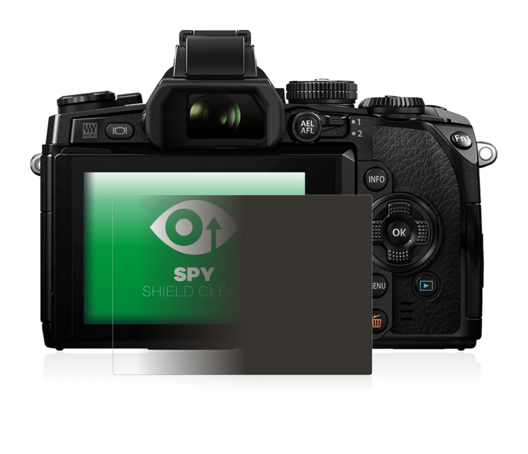 Image of the device Olympus OM-D E-M1 with a wide variety of screen protectors.