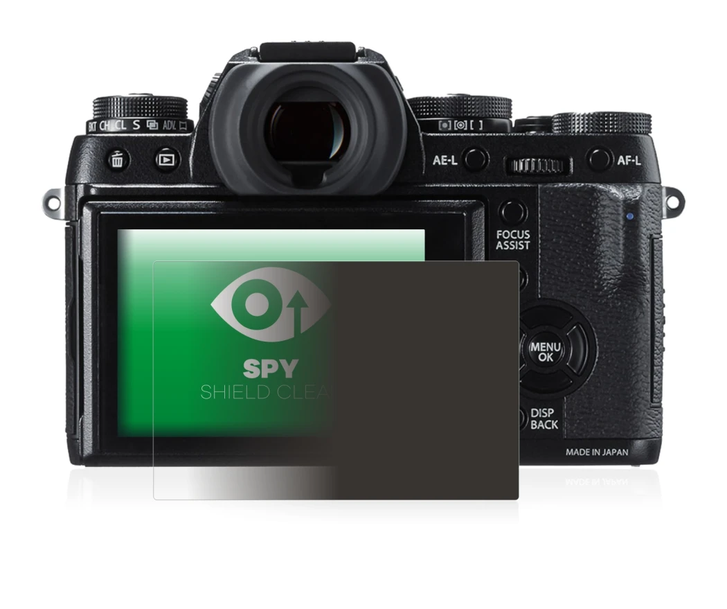 Image of the device Fujifilm X-T1 with a wide variety of screen protectors.