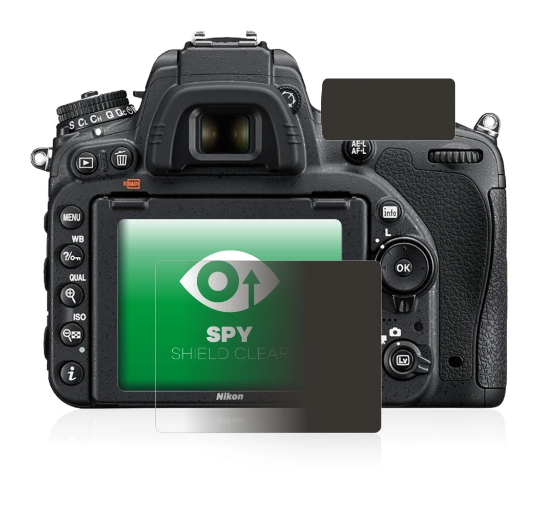 Image of the device Nikon D750 with a wide variety of screen protectors.