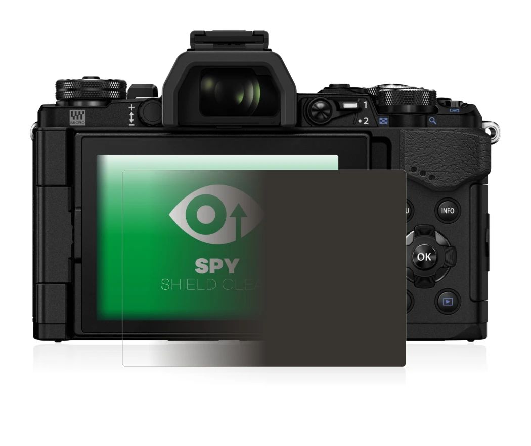 Image of the device Olympus OM-D E-M5 Mark II with a wide variety of screen protectors.