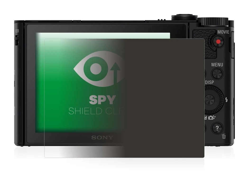 Image of the device Sony Cyber-Shot DSC-HX90 with a wide variety of screen protectors.