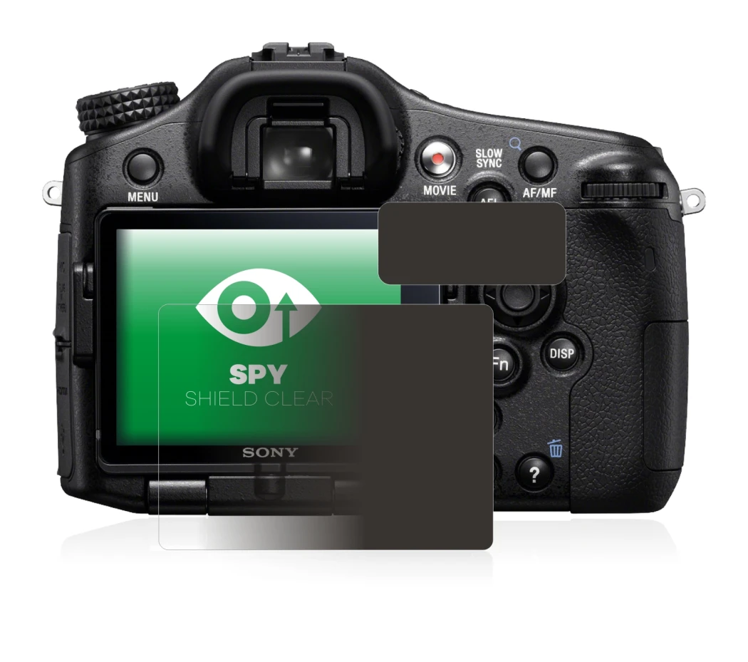 Image of the device Sony Alpha 77 (SLT-77) with a wide variety of screen protectors.