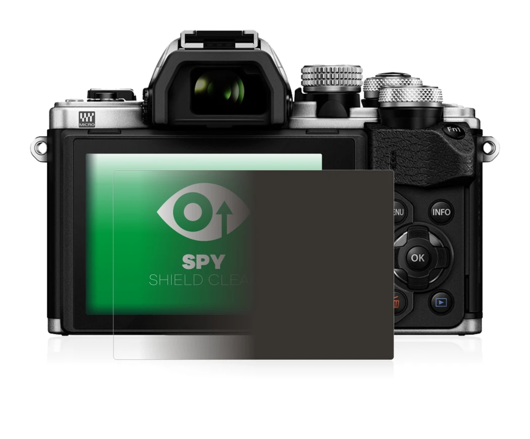 Image of the device Olympus OM-D E-M10 Mark II with a wide variety of screen protectors.