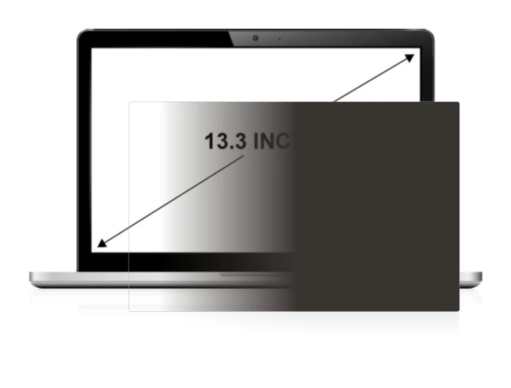 Image of the device with a wide variety of screen protectors.