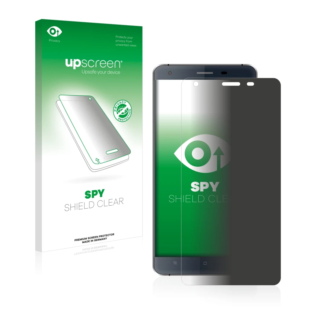 Front side of a product packaging with the brand logo upscreen. Next to it is the device Oukitel K6000 shown with the correspo