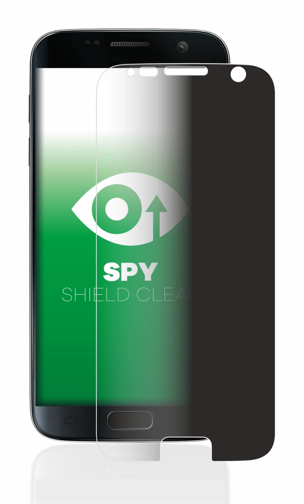 Image of the device Samsung Galaxy S7 with a wide variety of screen protectors.