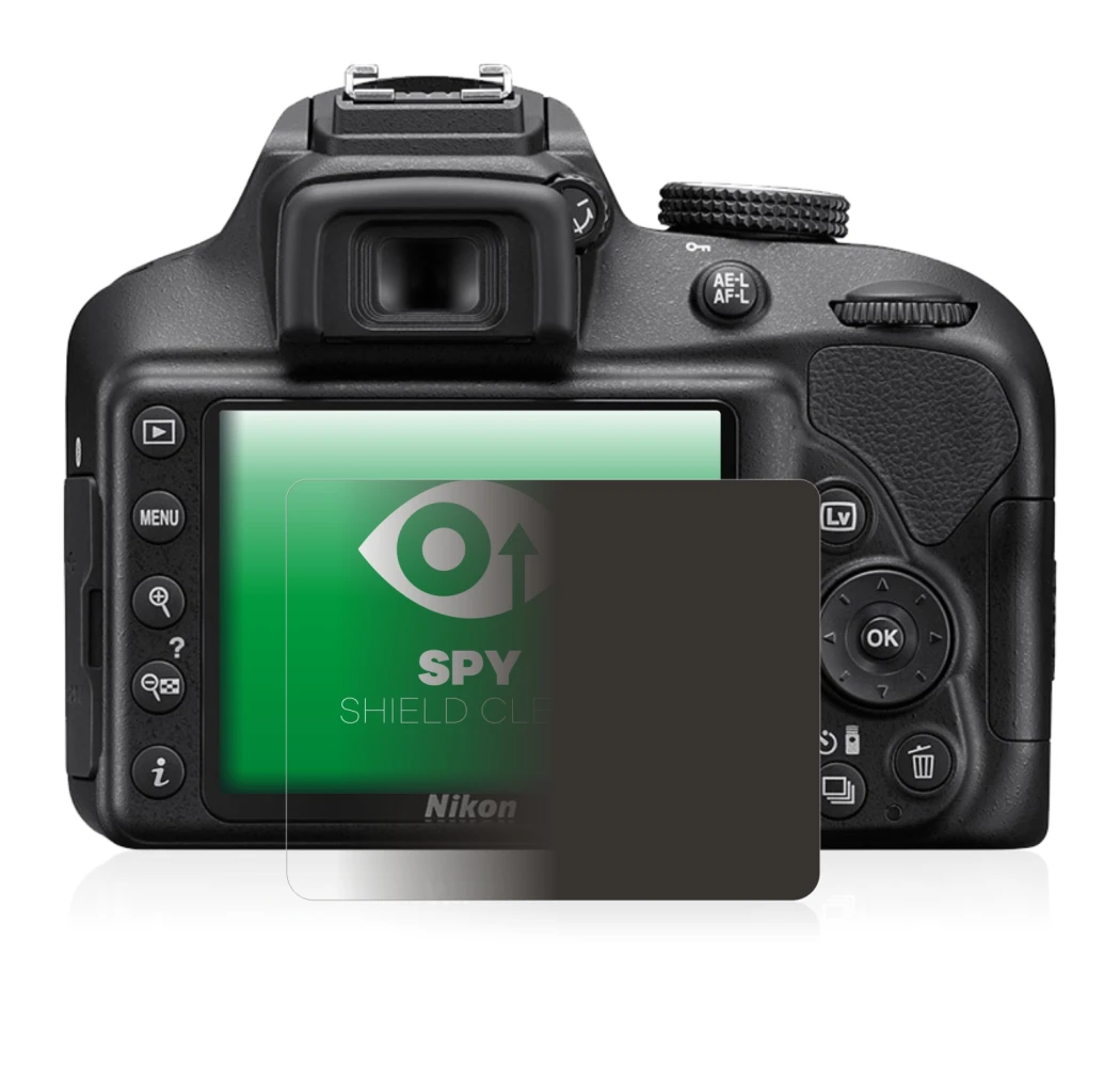 Image of the device Nikon D3400 with a wide variety of screen protectors.
