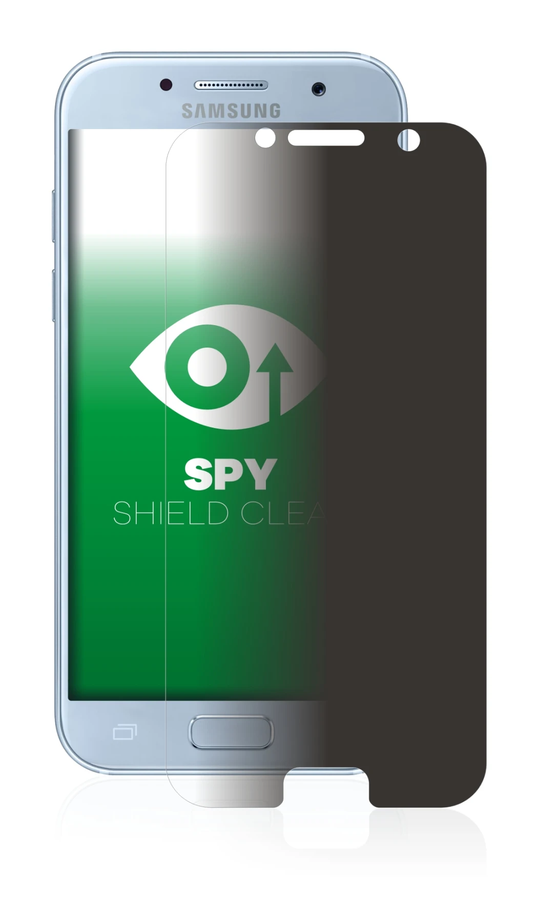 Image of the device Samsung Galaxy A5 2017 with a wide variety of screen protectors.