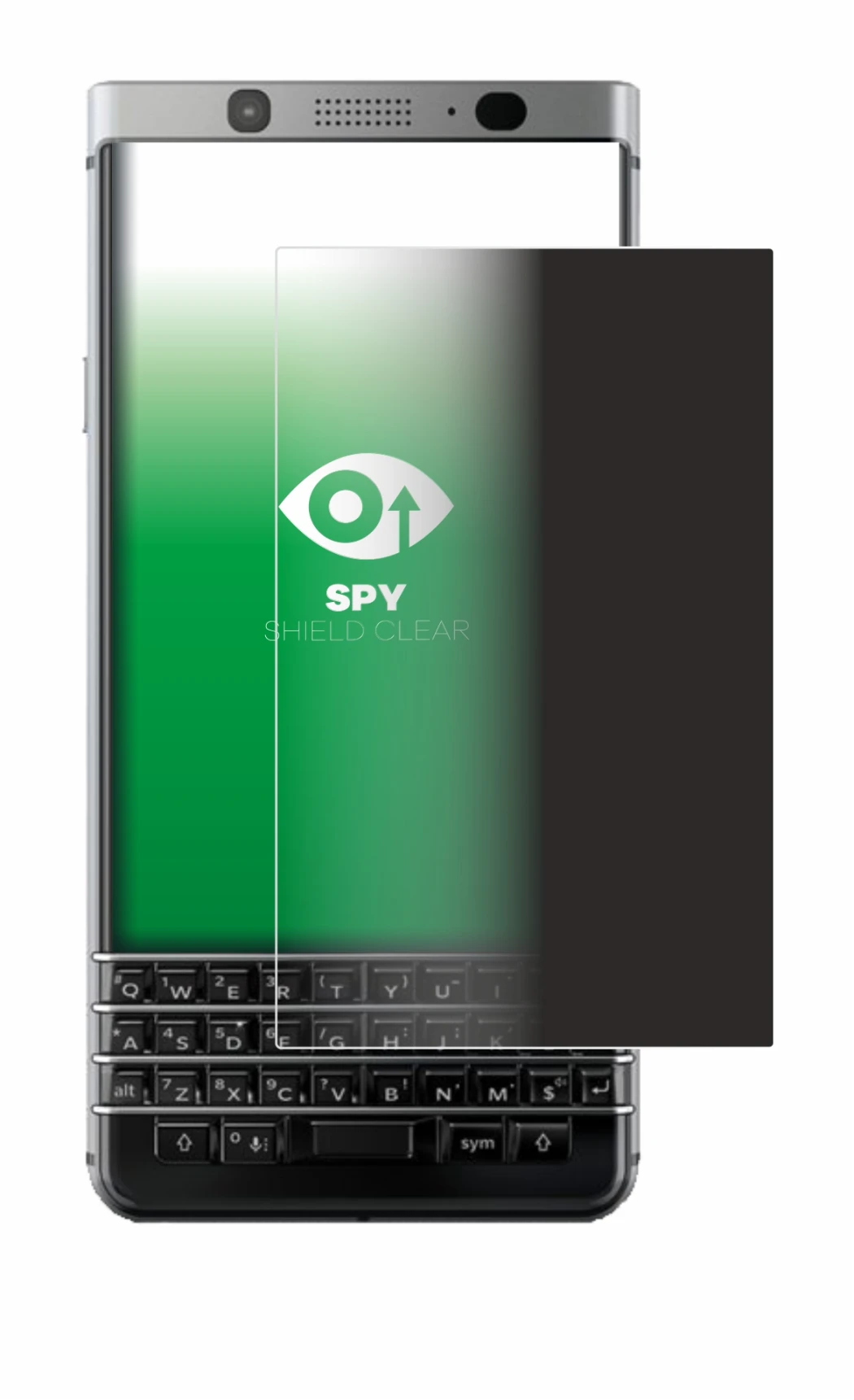Image of the device BlackBerry Keyone with a wide variety of screen protectors.